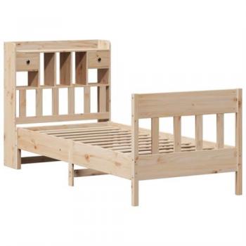 Estructura de Cama sin Colchón 90x200 cm Madera Maciza de Pino