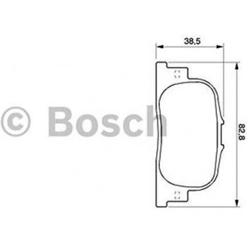 Juego de pastillas de freno BOSCH 0 986 424 730 para Toyota y Lexus, eje trasero, freno de disco