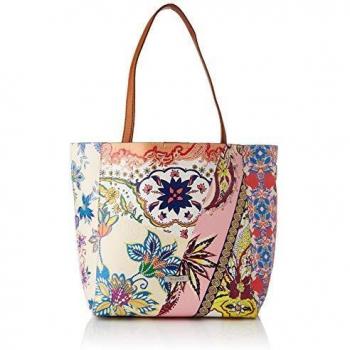 Desigual PU Shopping Bag, Bolsa de la Compra para Mujer, Rojo, U