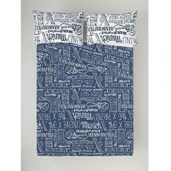 Munich Juegos DE SABANAS Jet Jeans 4 PCS Cama 180 CM