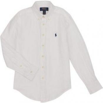 Polo Ralph Lauren Long Sleeve Linen Shirt Regular Fit White