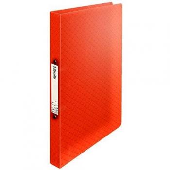 Esselte Carpeta 2 Anillas, Para 140 Folios, A4, Naranja, Colour'Ice, 626241