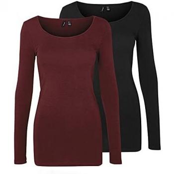 VERO MODA Camiseta de manga larga para mujer
