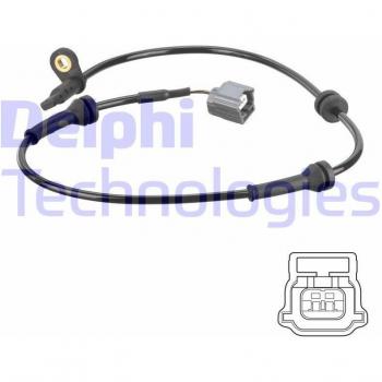 Sensor de ABS DELPHI SS20802 - Sensor de revoluciones de la rueda, alta precisión, fácil instalación, compatible con múltiples modelos de vehículos