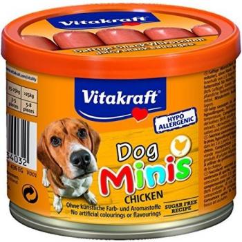 Vitakraft Dog Minis Salchichas de pollo para perros, 120g