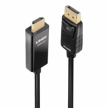 Lindy 5m Active DisplayPort to HDMI Adapter Cable with HDR and 4K 60Hz Support