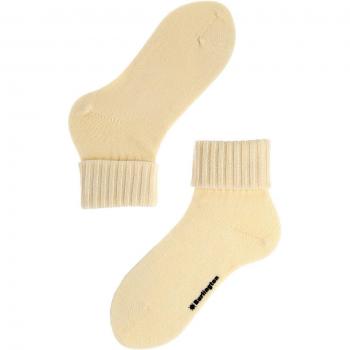 Burlington Women's Plymouth Virgin Wool Turn Over Top Socks White 3.5-7