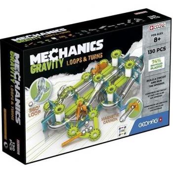 Geomag Mechanics Gravity Recic Loops & Turns 130 Piece Building Set