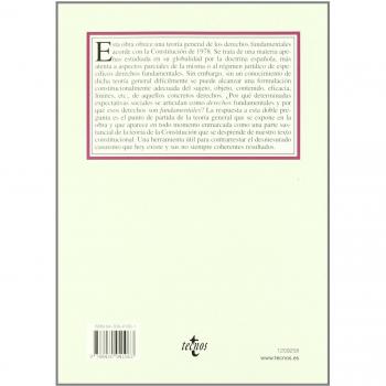 Teoría General de los Derechos Fundamentales en la Constitución Española de 1978