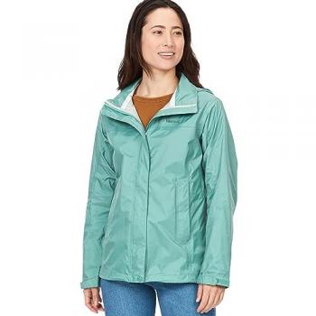 Marmot Women's PreCip Eco Hooded Rain Jacket - Turquoise Green, Size S