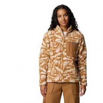 Forro Polar Columbia West Bend II Marrón Mujer Cierre 1/4 XL