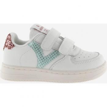 Victoria Glitter Logo Velcro Baby Sneakers