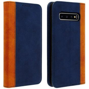 Funda Cartera Función Soporte Azul para Samsung Galaxy S10