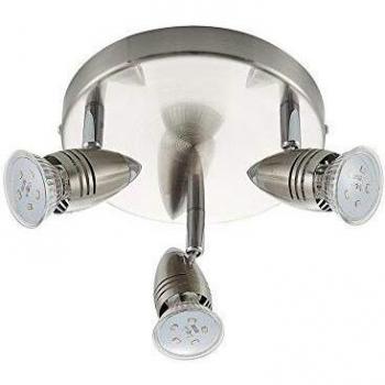 Foco de Techo LED Kalean Níquel, 3 Luces