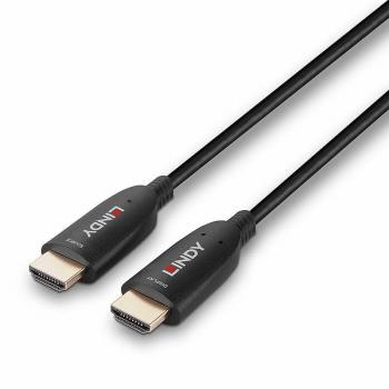 Cable HDMI Híbrido de Fibra Óptica 30 m, Soporta 8K 60 Hz, Tipo A (Estándar), Color Negro