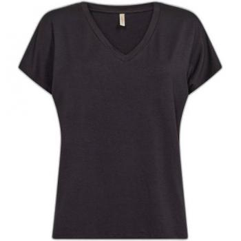 Soya Concept Women's Classic V-Neck T-Shirt Marica 32 in Black