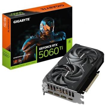 Gigabyte GeForce RTX 5060 Ti WINDFORCE MAX OC 16GB GDDR7 Graphics Card with PCI-E 5.0, 2587MHz Core Clock, NVIDIA DLSS 4
