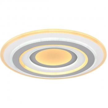 Plafoniera LED Sabatino, blanca/antracita, Ø 48 cm, CCT