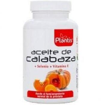 Aceite de Semilla de Calabaza con Selenio Plantis 180 Cápsulas