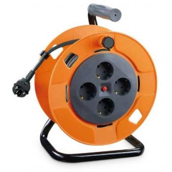 Regleta Enchufes Extensible 4 Enchufes 50 Metros de Cable 3x1.5mm GSC 100510004