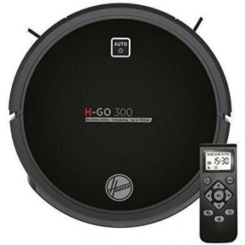 Hoover H-GO 300 HGO310 Robot Aspirador, Bateria Litio de 120 mins, Motor Inverter, Filtros Epa, Mando a Distancia y Base de Carga, Sensores anticaída y Antichoque