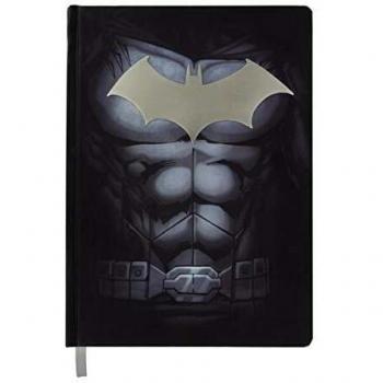 Libreta A5 DC Comics Batman con Logo Metálico Negra