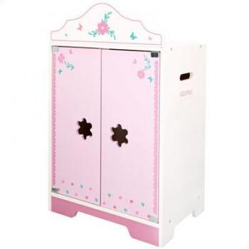 ColorBaby WOOMAX 49345 - Woomax-Armario de Madera muñecas c/3 Perchas +3a
