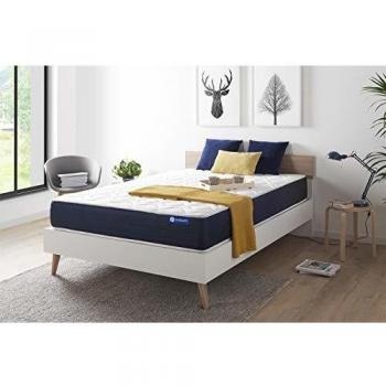 Colchón Actilatex Sleep 140x190 cm con látex y espuma viscoelástica, grosor de 22 cm, equilibrado, 5 zonas de confort