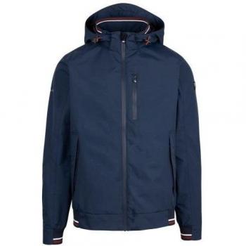 Chaqueta Impermeable Curlew TP75 para Hombre de Trespass, impermeable, transpirable, con capucha ajustable, revestimiento interior de malla, múltiples bolsillos con cremallera y puños ajustables