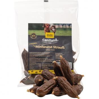 Caniland Mini Salsichas de Avestruz - Pack económico: 3 x 100 g