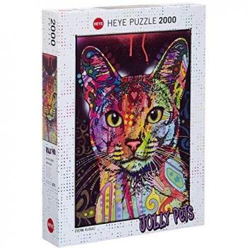 Heye Jolly Pets Abyssinian 2000-Piece Puzzle by Dean Russo