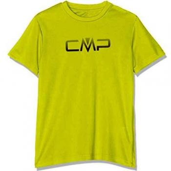 CMP Camiseta de Manga Corta de piqué para niño con Logotipo, Niños, Camiseta, 39T7114P, Limeada, 104