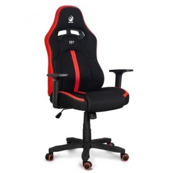 Silla Gaming Ergonómica Premium Roja y Negra - Altura Ajustable con Reposabrazos y 5 Ruedas para Mayor Movilidad