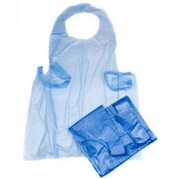 200 Blue Disposable Polythene Aprons, 26 x 40 by Bag It Plastics