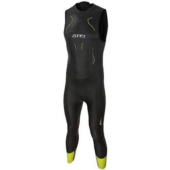 Traje Neopreno Sin Mangas Zone3 Vision para Hombre - Negro, Amarillo y Gris, Tamaño SM