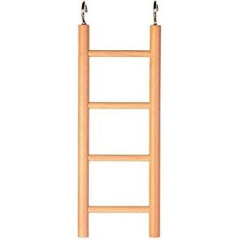 Trixie Escalera de Madera para Periquitos y Canarios, 4 Peldaños, 20 cm