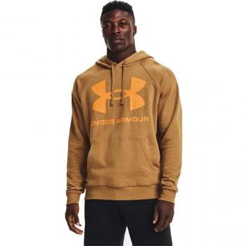 Under Armour Sudadera con Capucha Hombre Under Armour Rival Big Logo Ocre
