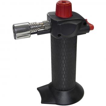 Fackelmann Soplete Flambeador Regulable y Recargable en ABS. Negro. 14x10,5cm. 1 ud.