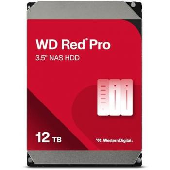 WD Red Pro 12TB NAS HDD - 7200 RPM, 512 MB Cache, 3.5 SATA 6 Gbit/s CMR