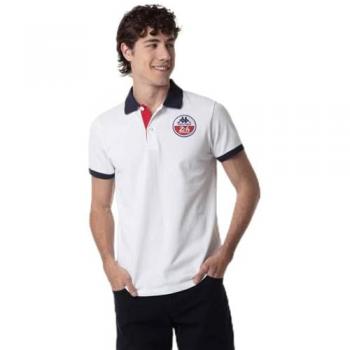Kappa Men's 24H Le Mans Tazhio Polo Shirt, White, XL