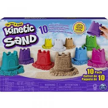 Kinetic Sand KNS RFL SglCntnr 10PK CB ECMX GML, 6052995, multicolor , color/modelo surtido