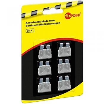 Fusible estándar 25 A FixPoint 20385 blanco (paquete de 6)