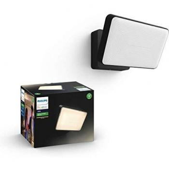 Philips Hue Welcome Proyector exterior, luz blanca cálida regulable, compatible con Amazon Alexa, Apple HomeKit y Google Assistant