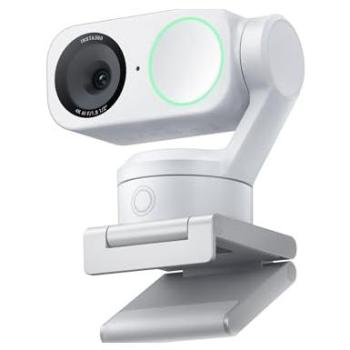 Webcam Insta360 Link 2 Estándar - Blanco Ártico (8 Mpx) con Autoenfoque, Zoom Digital 4x, Doble Eje y Alimentada por IA