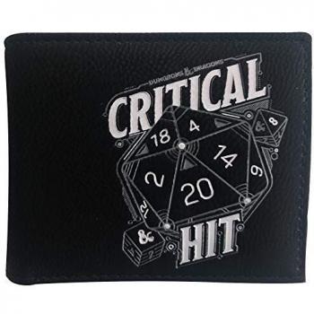 Difuzed MW288820HSB, Cartera Dragones & Mazmorras Critical Hit para Niños, Black, pequeño