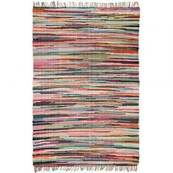 vidaXL Alfombra Tejida a Mano Chindi Algodón Multicolor 160x230cm Decoración