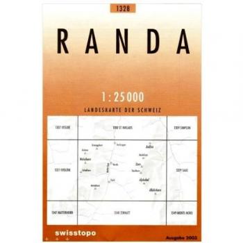 Mapa Topográfico 1:25.000 Randa - Weisshorn, Täsch y Dom - Swisstopo
