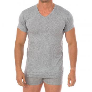 Camiseta interior manga corta y cuello en pico 1004 para hombre