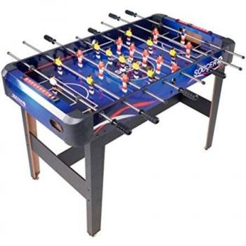 Futbolín de madera 121 x 79 x 61 cm.