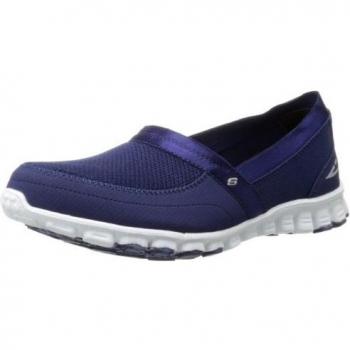 Skechers Ez Flex - Take-It-Easy - Zapatillas de deporte para mujer, color azul/blanco